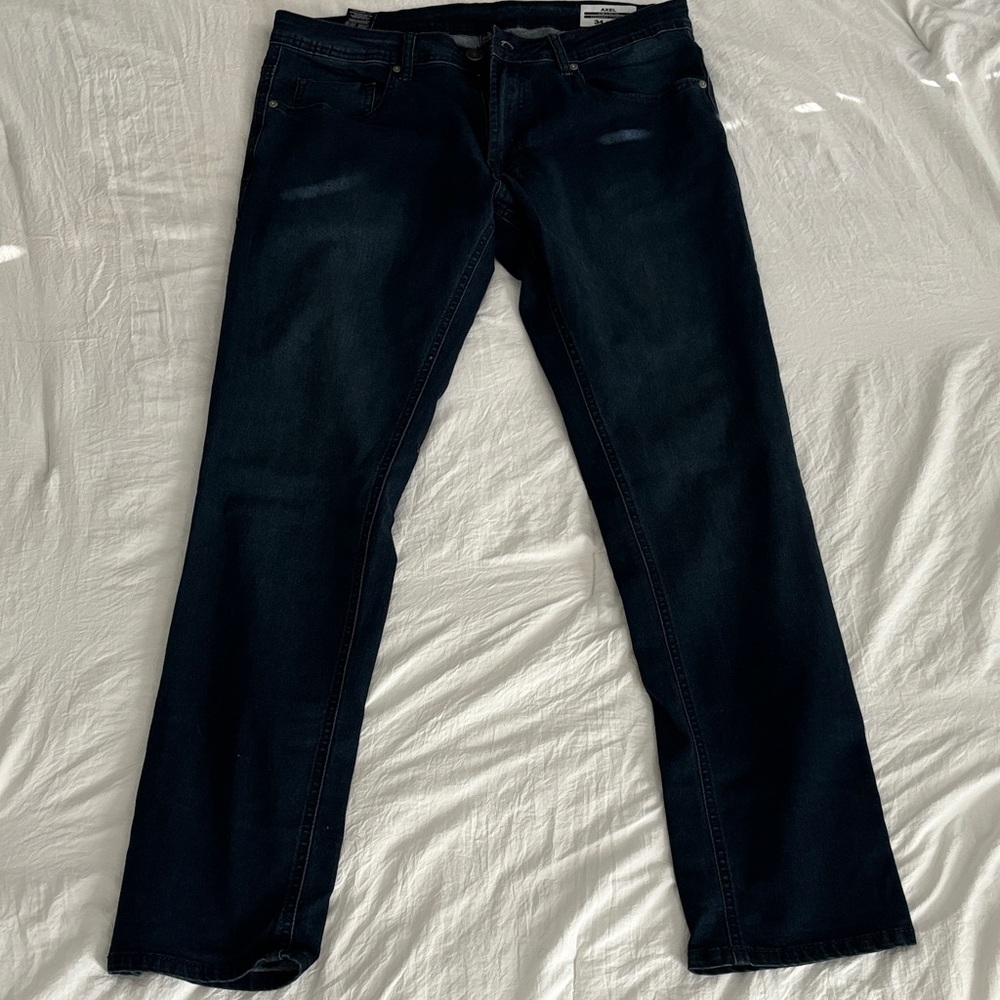 Buffalo David Bitton Dark Blue Men's Straight Jeans